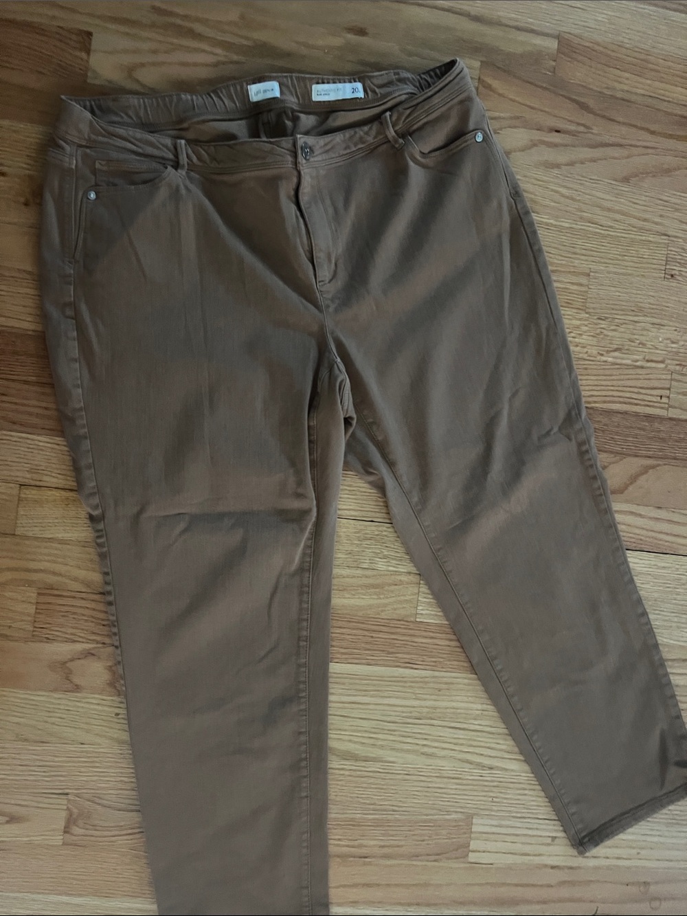 J. Jill Straight-Leg Jeans in Warm Brown